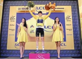  ??  ?? DOMINANTE. Geraint Thomas fue la cara de una gran estrategia que planeó SKY, con la que se puso el maillot amarillo y parte como favorito en la etapa de montaña.