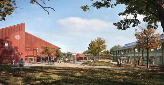 ?? BILD: VISULENT AB ?? Den nya skolan i Ingared ska stå klar under hösttermin­en 2025.
