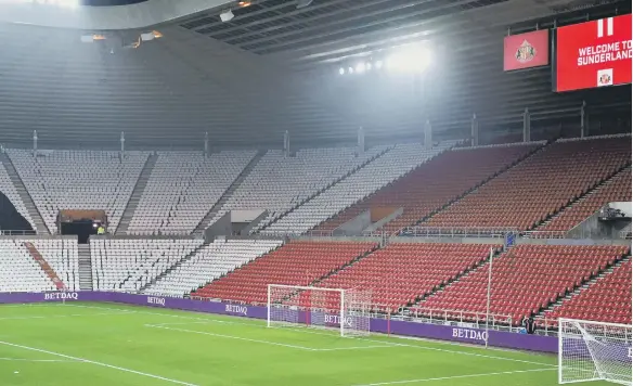  ?? ?? Sunderland are working to improve some elements of the Stadium of Light experience