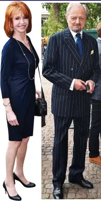  ??  ?? Talent show: (l-r) Miranda Richardson, Jane Asher, Peter Bowles and Dame Penelope Keith. Below inset: Sir Peter