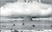 ??  ?? Primera detonación atómica en la Micronesia