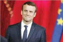  ??  ?? French President Emmanuel Macron