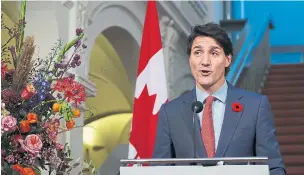  ?? SEAN KILPATRICK THE CANADIAN PRESS ?? Prime Minister Justin Trudeau’s speech to the Dutch Parliament and off-the-cuff comments to students hammered home his message: Countries with a modern, inclusive and moderate approach to promoting democracy and sustainabl­e growth need to stick together.