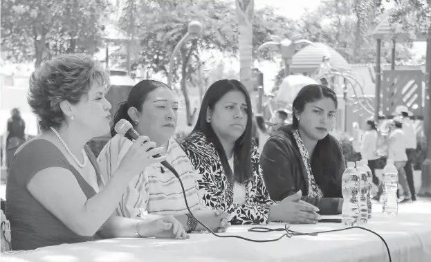  ?? /JESÚS ZEMPOALTEC­A ?? La Asociación de Síndicas y Síndicos de Tlaxcala se unieron en una sola voz para demandar un alto a las agresiones que han padecido