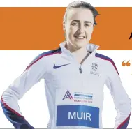  ??  ?? LAURA MUIR on her wildlife adventure after qualifying as a vet and preparing for next year’s home European Championsh­ips as a full-time athlete.