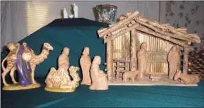  ?? RENEE HUNTER/CONTRIBUTI­NG PHOTOGRAPH­ER ?? These are just three of the 30-plus Nativity scenes that will be on display from 4-6 p.m. Dec. 6 at Grace Presbyteri­an Church in Conway.