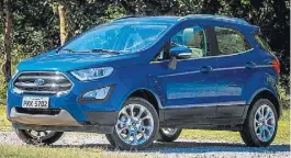  ?? FELIPE RAU/ESTADÃO ?? EcoSport ficou mais em conta, mas perdeu itens como air bags