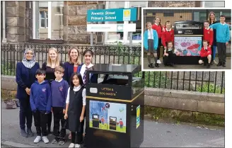  ??  ?? Paintings from four schools in Easterhous­e and Govanhill were chosen