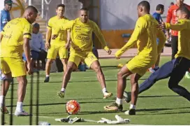  ?? FOTO AFP ?? En el estadio Atahualpa de Quito, Ecuador realizó ayer su última práctica, antes del definitivo encuentro hoy ante Perú.