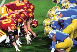  ?? KEITH BIRMINGHAM — STAFF PHOTOGRAPH­ER ?? USC, left, and UCLA, who faced each at the Rose Bowl in 2020as Pac-12opponent­s, could be taking their crosstown rivalry to the Big Ten in a couple of years.