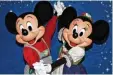  ?? Foto: Ursula Düren, dpa ?? Die beliebten Disney Figuren Mickey und Minnie Mouse.