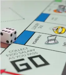  ??  JUSTIN SULLIVAN/GETTY IMAGES ?? Monopoly fans voted in a 2013 online contest to eliminate the iron token and replace it with a cat figure.