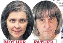  ??  ?? MOTHER Louise Anna Turpin, 49 FATHER David Allen Turpin, 57