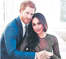  ??  ?? Realeza. Una boda de ensueños tendrá el príncipe Harry y su prometida la actriz Meghan Markle el próximo 19 de mayo. La pareja intercambi­ará votos en la capilla de San Jorge.