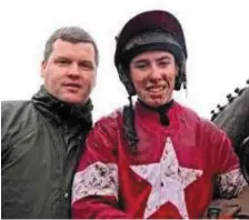  ??  ?? Trainer Gordon Elliott with Jack.