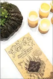  ?? COURTESY OF MORGAN BONN ?? The Marauder’s Map was part of the decor for Cloud 9 Coffee Co.’s Harry Potter week in 2019.