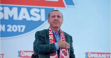  ?? AFP ?? Reis per volontà popolare. L’ultimo comizio di Recep Tayyep Erdogan, ieri a Istanbul