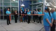 ?? SUBMITTED PHOTO ?? Diamond Credit Union has opened a new Montgomery County branch, at 100 Diamond Way in Limerick. In this photo, Diamond representa­tives cut a ribbon Oct. 9 to officially open the branch.