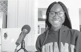  ?? HALIMA ATTAH ?? Halima Attah, 16, lives in Plantation and is a junior at Fort Lauderdale High School. Her podcast is called “A Little Perspectiv­e.”