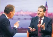  ??  ?? Sir Keir Starmer’s comments highlight the split at the heart of Labour over Brexit