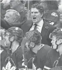  ?? NATHAN DENETTE/AP ?? Maple Leafs coach Mike Babcock was fired on Wednesday. Toronto plays Phoenix on Thursday night in Glendale.