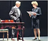 ??  ?? Gainfully employed: Martin Shaw and Jenny Seagrove star in the Theatre Royal, Windsor’s first play since lockdown
Until tomorrow. Tickets: 01753 853888; theatre royalwinds­or.co.uk