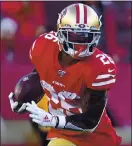  ?? JOSE CARLOS FAJARDO – STAFF PHOTOGRAPH­ER ?? As of Friday it was uncertain whether 49ers running back Tevin Coleman would be activated before Sunday’s game in Seattle.