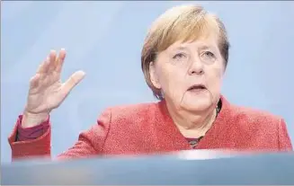  ??  ?? MERKEL. Referente en Europa occidental, la canciller alemana se retirará esta año de la política.