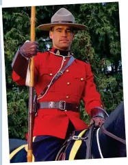  ??  ?? Pure Canadian: The iconic Mountie