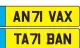  ?? ?? Examples of registrati­on plates which are on the DVLA hit list