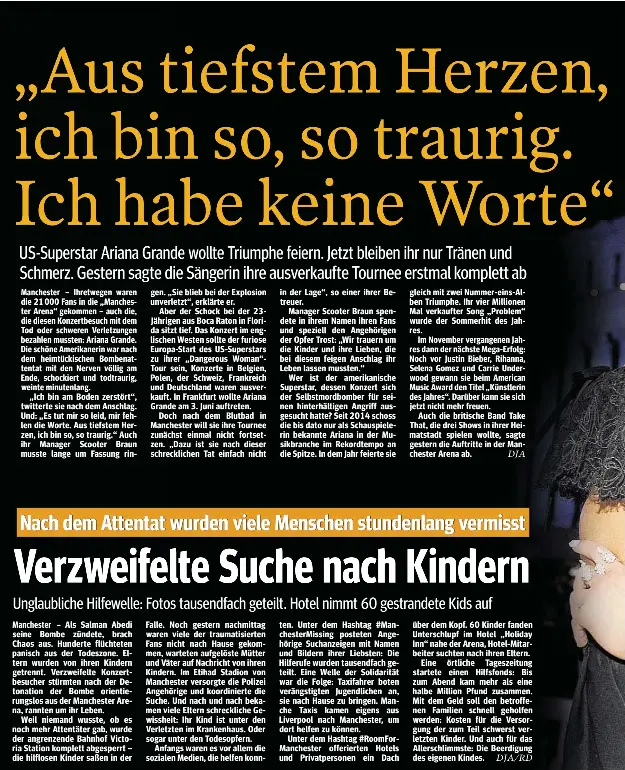 Aus Tiefstem Herzen Ich Bin So So Traurig Ich Habe Keine Worte Pressreader