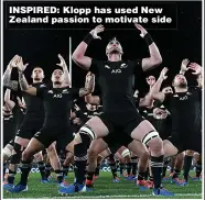  ??  ?? INSPIRED: Klopp has used New Zealand passion to motivate side