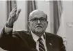  ?? AngelaWeis­s / AFP / TNS ?? Ukrainians tied to Rudy Giuliani were cited as part of a Russia-linked network to spread lies about Joe Biden.