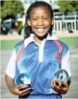  ??  ?? AMAHLE Zenzile, 11, at the SAJCC in Johannesbu­rg last year.