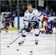  ?? THE ASSOCIATED PRESS ?? FILE - In this file photo, Tampa Bay Lightning center Steven Stamkos.