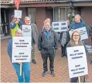  ?? ?? Locals are angered by the council’s eviction of the community lifeline.