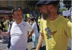  ??  ?? Didier Maïsto, le 29 juin 2019, lors de l’acte 33 des « gilets jaunes ».