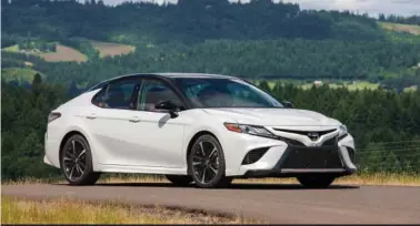  ?? (David Dewhurst Photograph­y/Toyota) ?? The 2018 Toyota Camry features an impressive new platform equipped with front MacPherson struts and a new rear double wishbone rear suspension.
