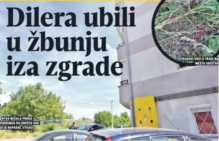  ??  ?? žrtva bežala preko parkinga do drveta gde ju je napadaČ stigao