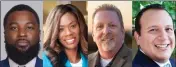  ?? COURTESY PHOTOS ?? Contra Costa County Board of Supervisor­s District 5 candidates are, from left, Jelani Killings, Shanelle ScalesPres­ton, Mike Barbanica and Iztaccuauh­tli Gonzalez .