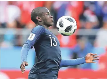  ?? FOTO: AP/DAVID VINCENT ?? Der heimliche Star der französisc­hen Nationalma­nnschaft: N´Golo Kanté.