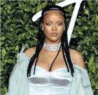  ?? PA WIRE / DPA / IAN WEST ?? La cantante Rihanna en los ‘Fashion Awards 2019’.