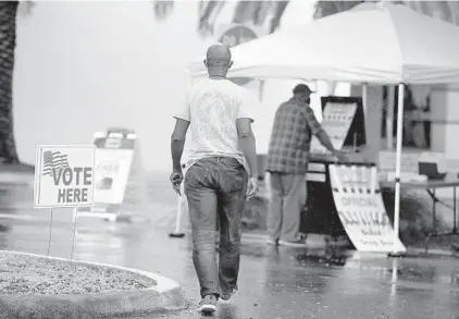  ?? CARLINE JEAN/SOUTH FLORIDA SUN SENTINEL ?? Few people were at the early voting site at the African American Research Library and Cultural Center in Fort Lauderdale on Monday. Voters are deciding who will fill the vacancy created by the death of longtime Congressma­n Alcee Hastings, who was a legendary leader in the Black community.