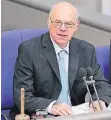  ?? FOTO: DPA ?? Norbert Lammert (CDU) bei einer Bundestags­sitzung in Berlin.