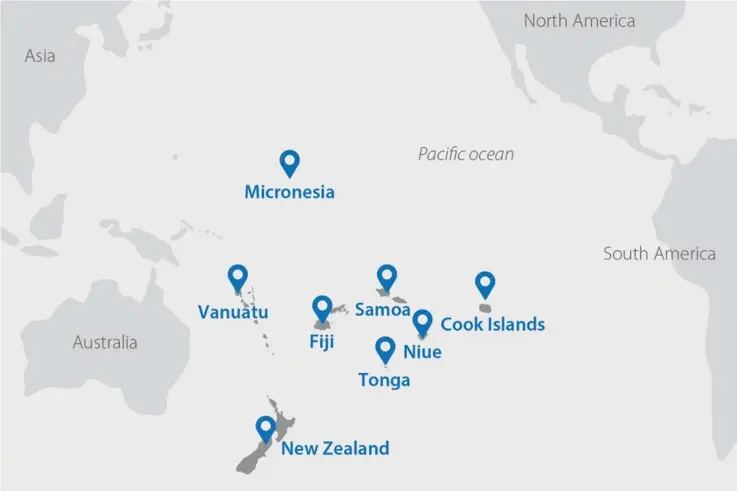  ??  ?? Pacific nations that have joined China’s Belt and Road Initiative.