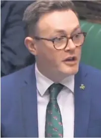  ??  ?? ●●Chris Clarkson MP speaking in the Commons