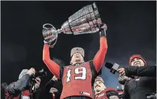  ?? GETTY IMAGES FILE PHOTO ?? Quarterbac­k Bo Levi Mitchell earned a CFL all-star selection on Tuesday to go with his most outstandin­g player and Grey Cup MVP honours.