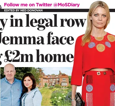  ??  ?? BATTLE: Tom and Grace Watson, above, used their house to guarantee a loan to Jemma’s make-up business