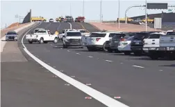  ??  ?? ADOT is doing final inspection­s on the freeway that will bypass downtown Phoenix with a 22-mile segment between Laveen and Ahwatukee Foothills.