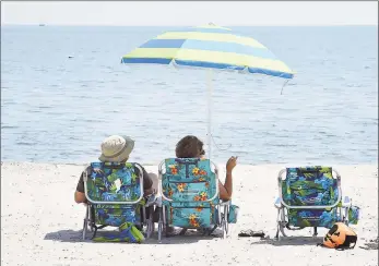  ?? Arnold Gold / Hearst Connecticu­t Media file photo ?? A scene at Silver Sands Beach in Milford in 2019. Tourism is expected to be down in the state this year due to the coronaviru­s pandemic, though the state is investing it attracting visitors.